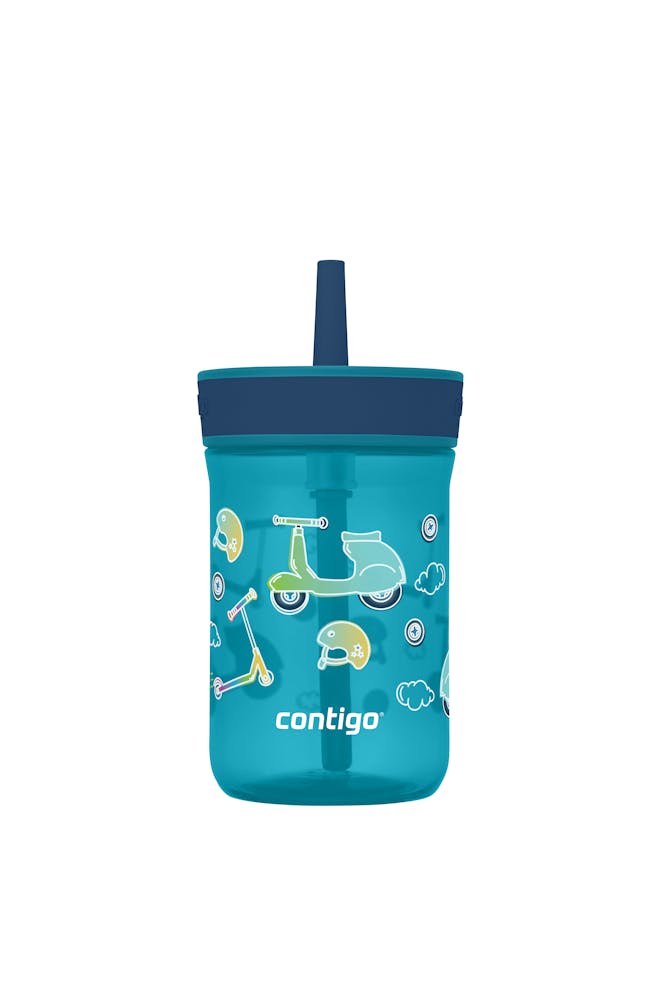 Kids’ Leighton Straw Tumbler with Spill-Proof Leak-Proof Lid, 14oz X1