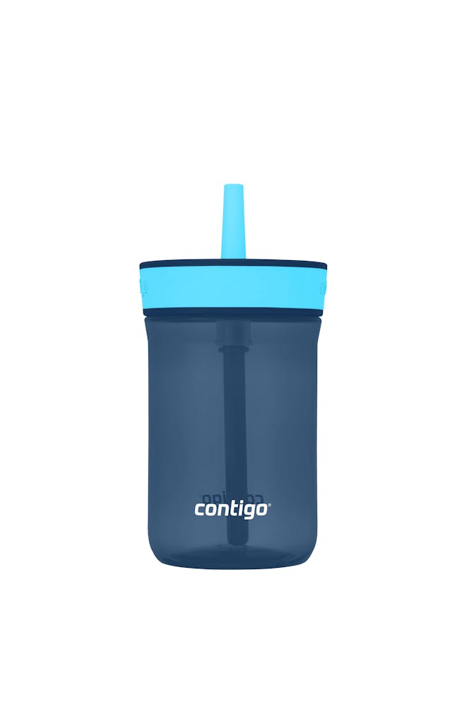 Kids’ Leighton Straw Tumbler with Spill-Proof Leak-Proof Lid, 14oz X1