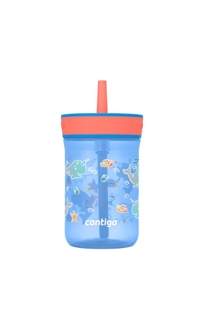 Kids’ Leighton Straw Tumbler with Spill-Proof Leak-Proof Lid, 14oz X1