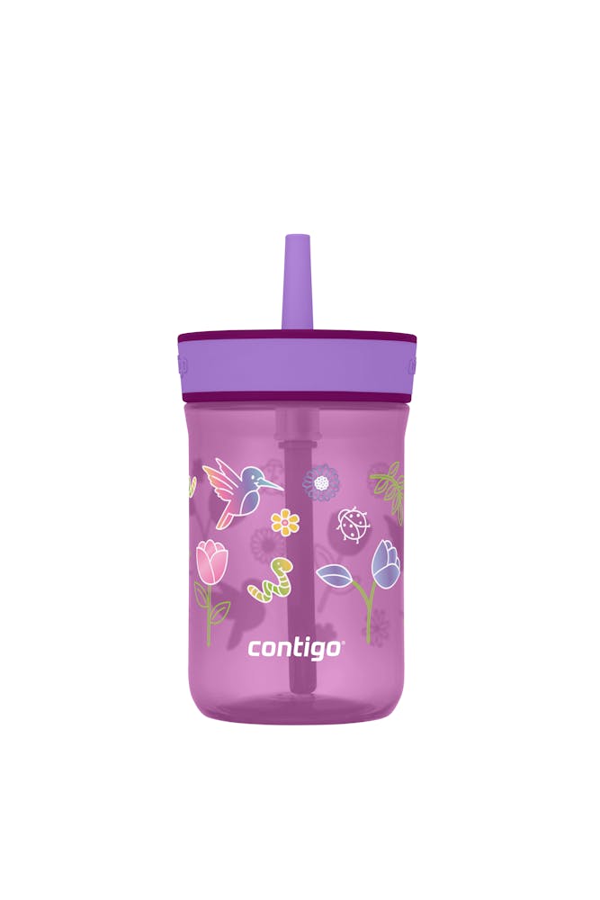 Kids’ Leighton Straw Tumbler with Spill-Proof Leak-Proof Lid, 14oz X1