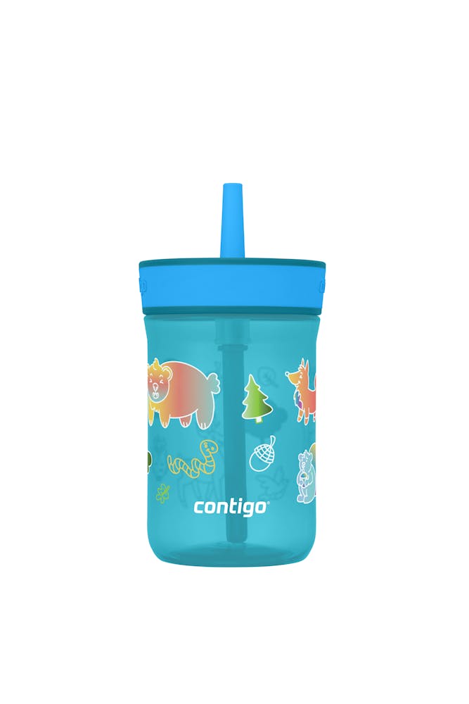 Kids’ Leighton Straw Tumbler with Spill-Proof Leak-Proof Lid, 14oz X1